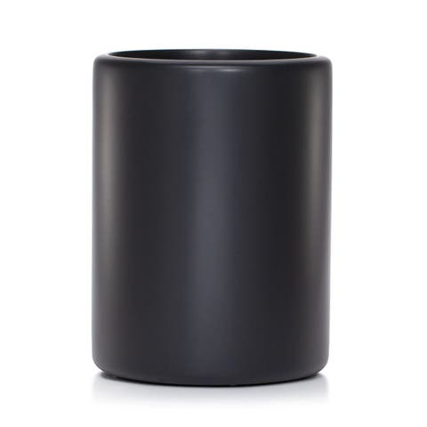 Domus Black Matte Waste Basket
