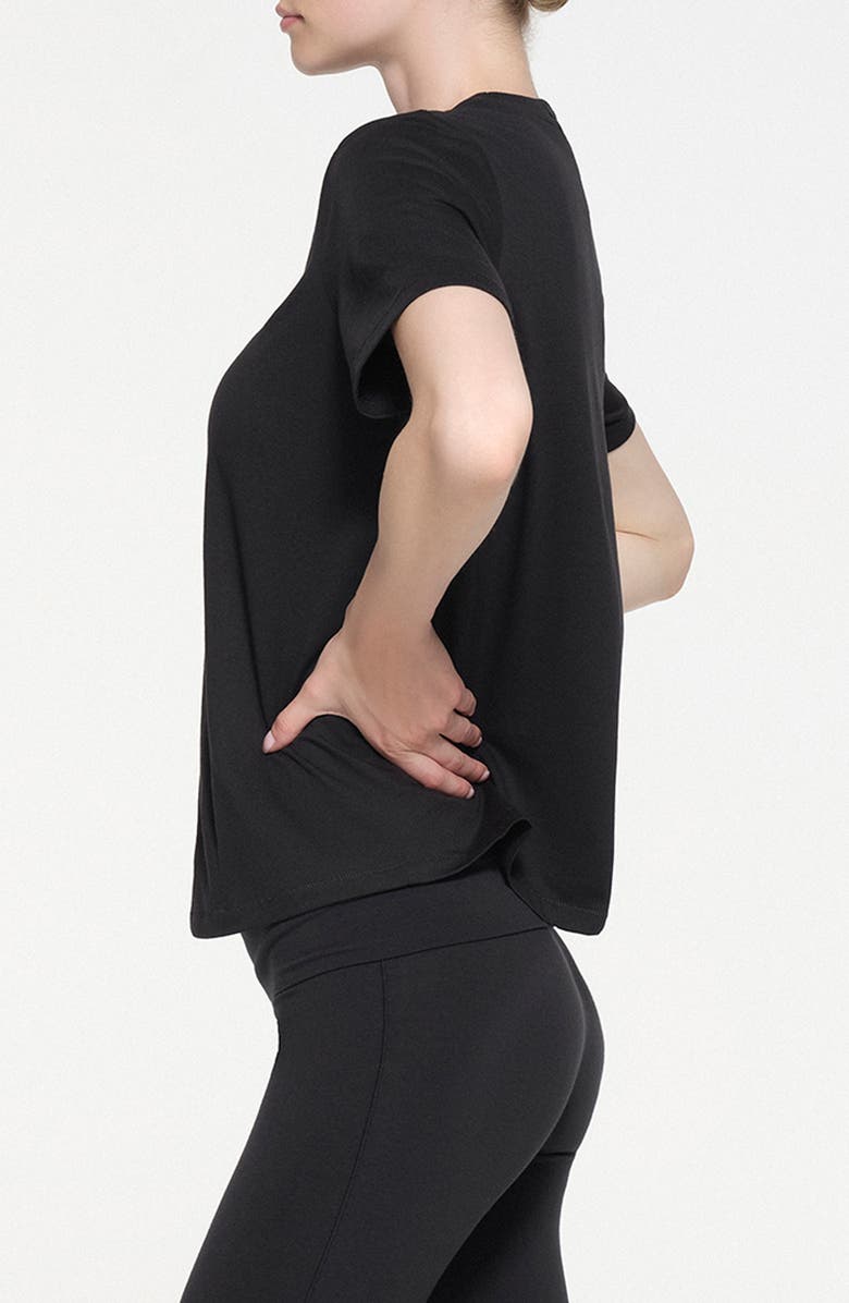 SKIMS Relaxed T-Shirt, Alternate, color, Onyx