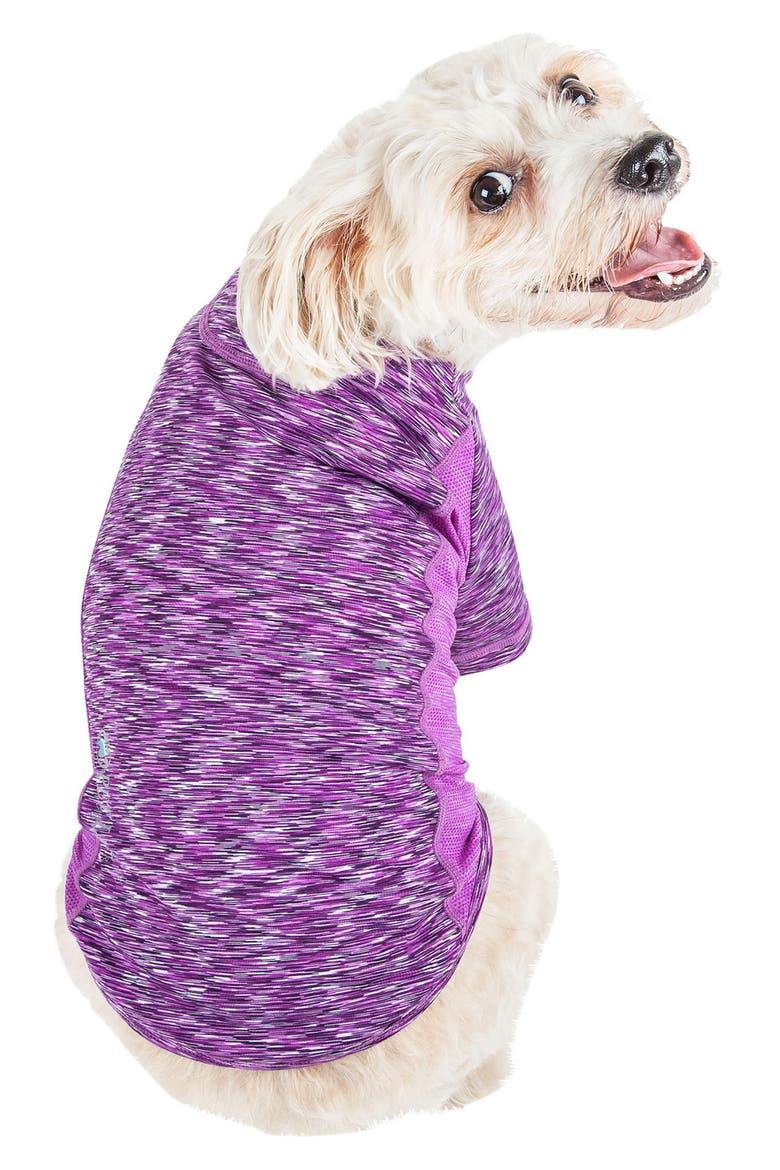 ACTIVE Warf-Speed Heathered Tone-on-Tone T-Shirt, Alternate, color, PURPLE HEATHER AND PURPLE