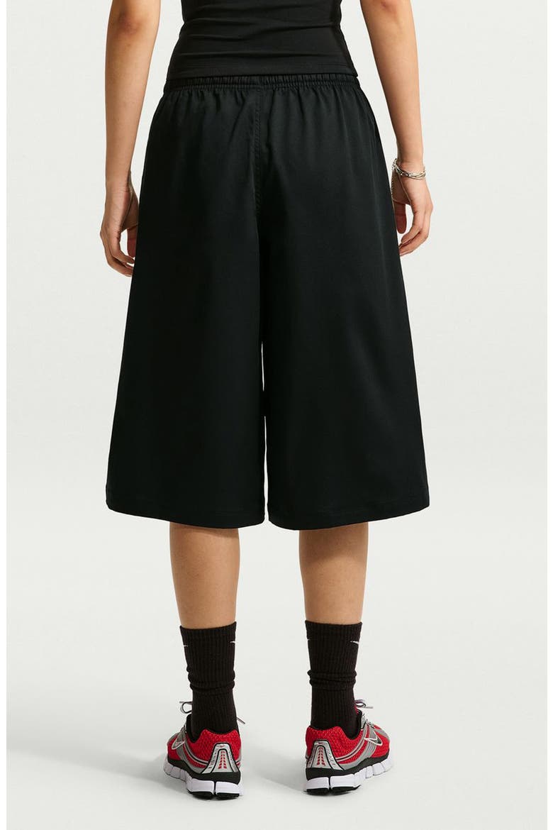Parachute Wide Leg Shorts, Alternate, color, BLACK/ BLACK