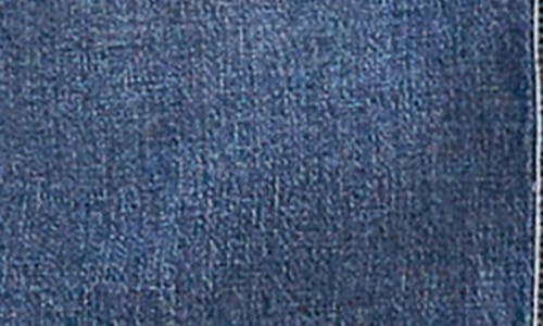 Wash Lab Denim Lovely Ruffle Long Sleeve Denim Dress In Blue