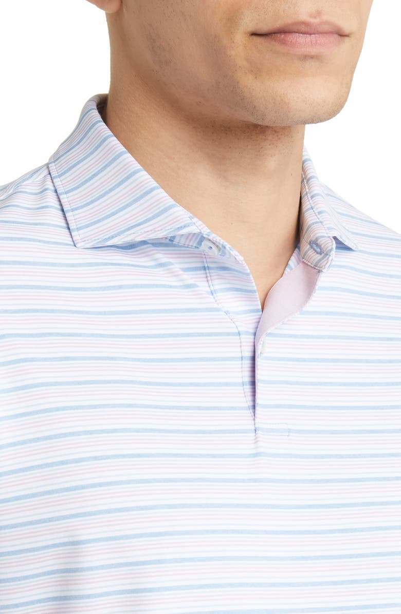 Peter Millar Crown Crafted Martin Stripe Performance Stretch Polo Shirt, Alternate, color, 