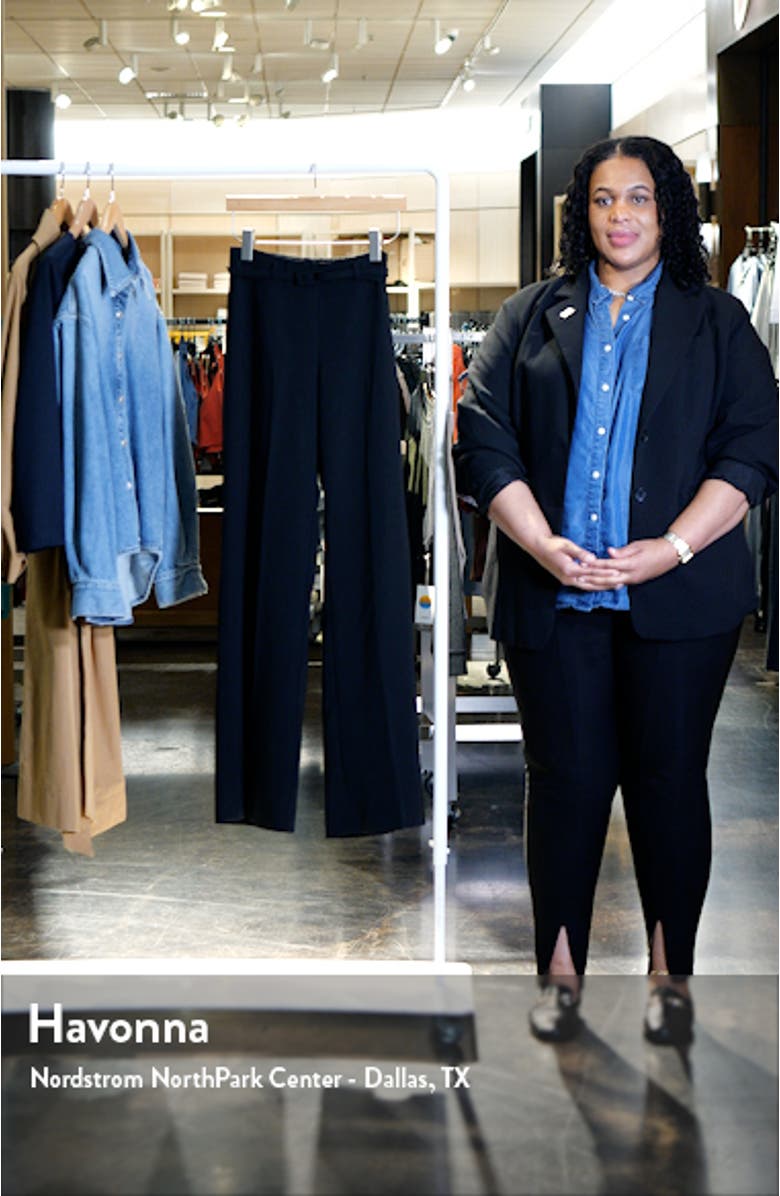 Belted Wide Leg Ankle Pants, sales video thumbnail