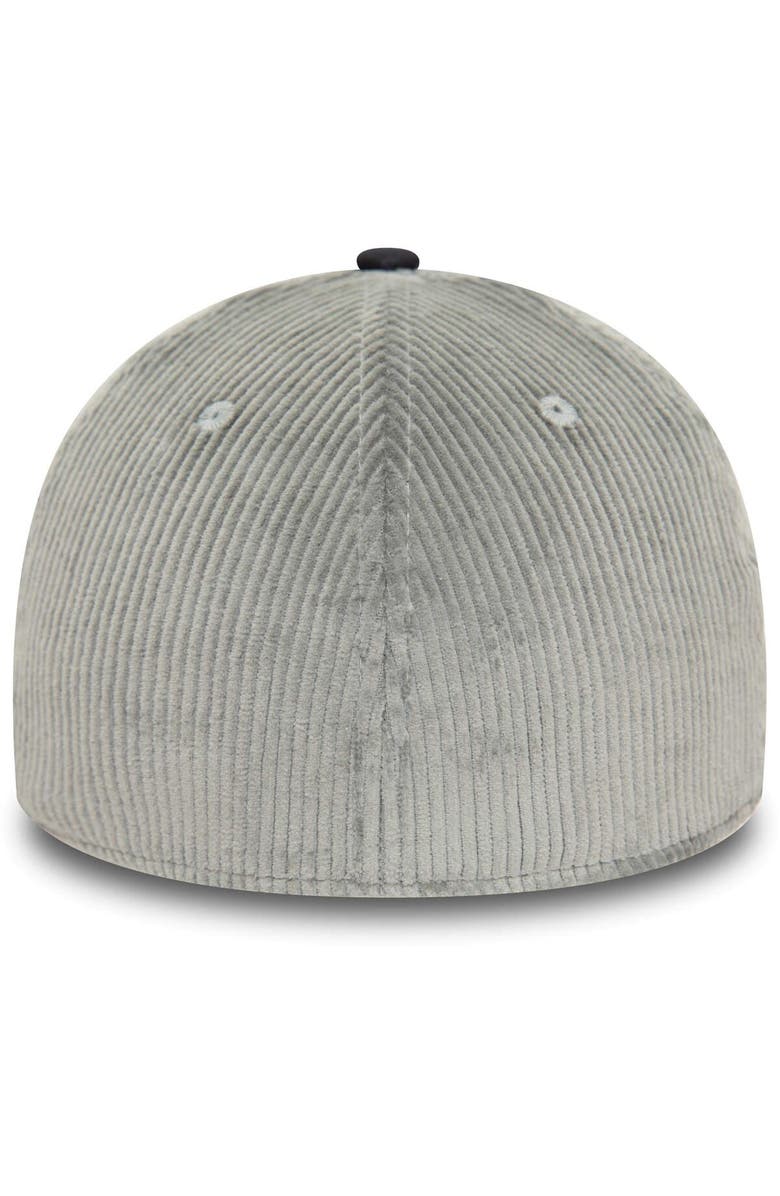 New Era Men's New Era Gray Manchester United Corduroy 39THIRTY Flex Hat, Alternate, color,