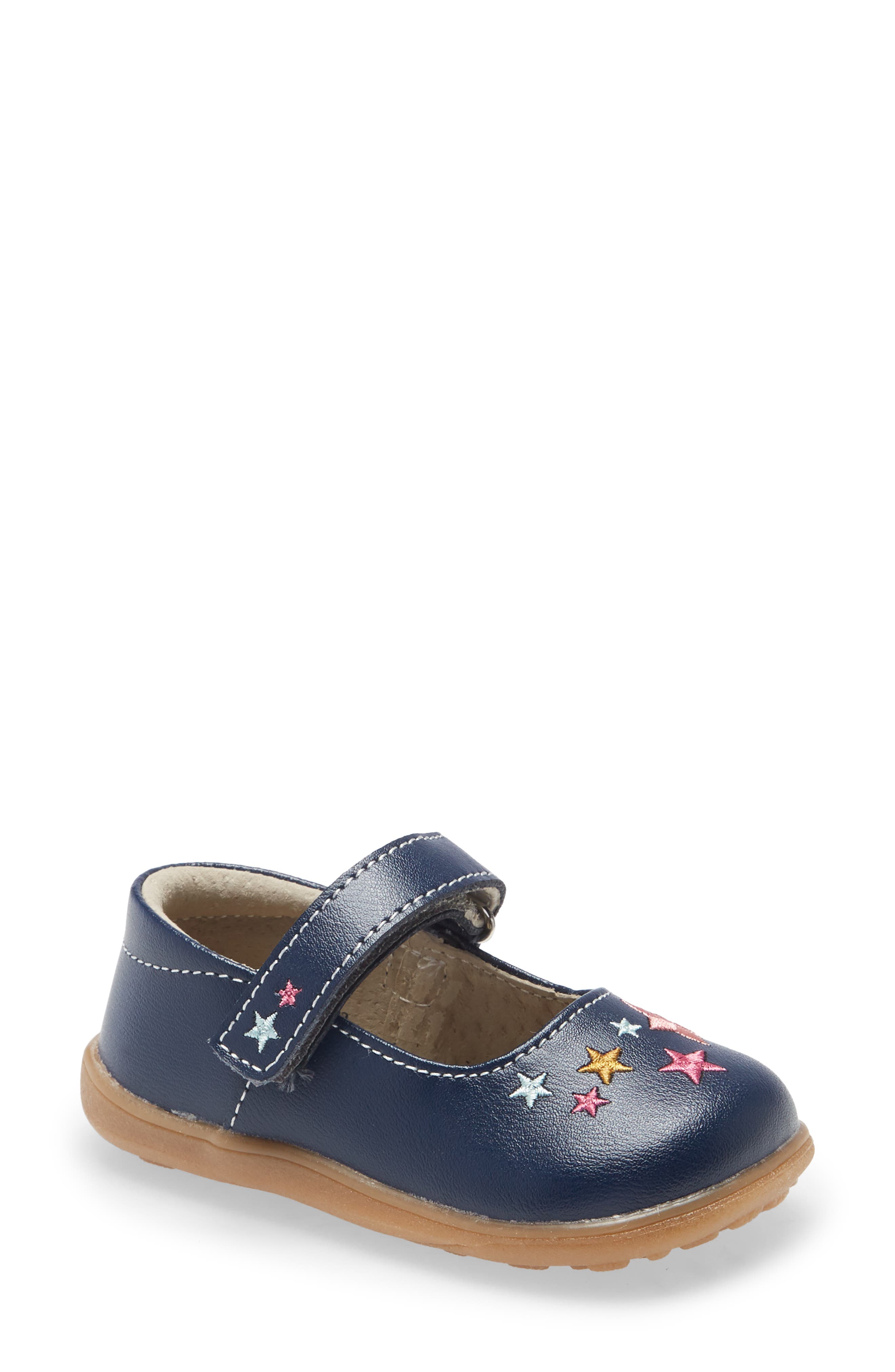 See Kai Run Ginny Embroidered Metallic Mary Jane, Main, color, 