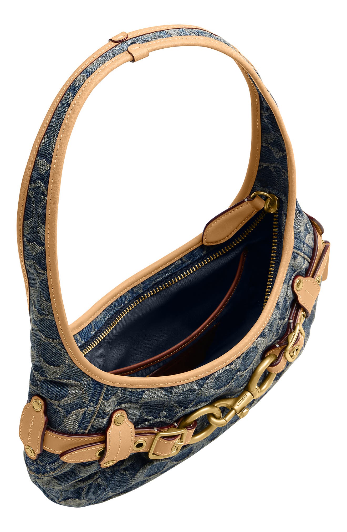 Ergo 26 Belted Shoulder Bag, Alternate, color, DENIM