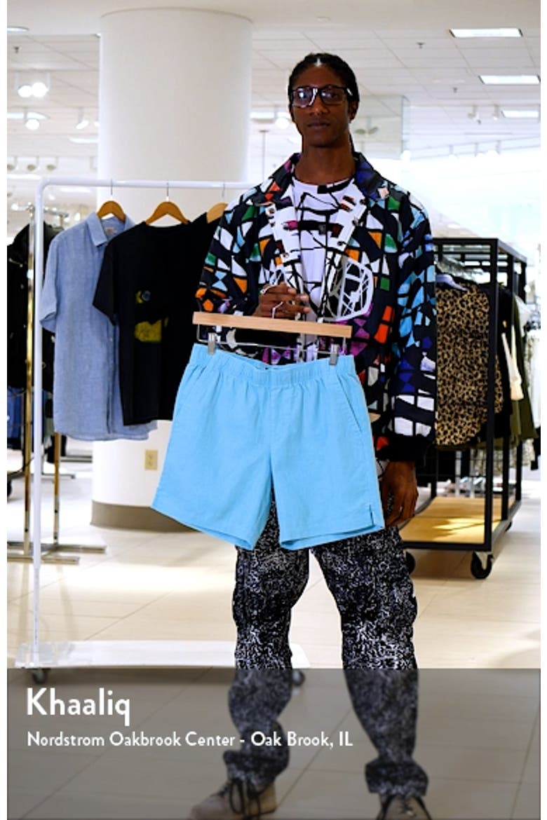 Essential Slim Fit Linen & Cotton Shorts video
