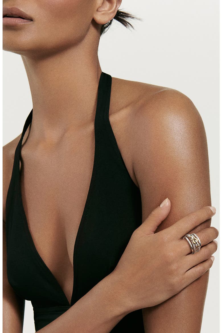 Buckle Ring, Alternate, color, SILVER/ GOLD