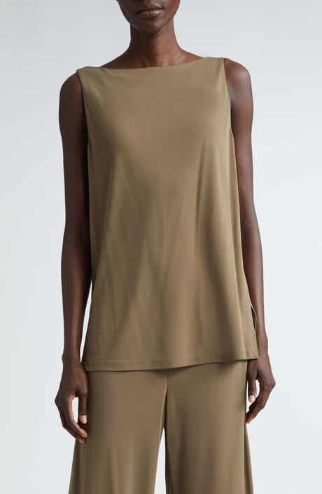 Lafayette 148 New York Boat Neck Sleeveless Top