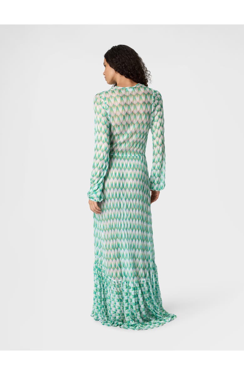 Missoni Cover-up In Viscose With Floral Pattern And Long Sleeves, Alternate, color, Multicoloured