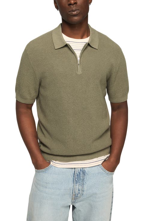 Quarter Zip Polo Sweater