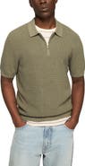Lucky Brand Quarter Zip Polo Sweater
