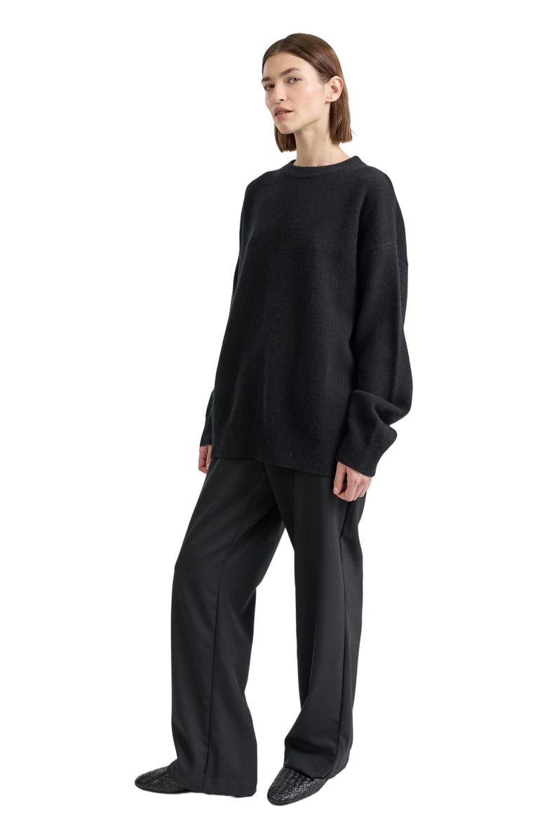 Almina Concept Wool Pants, Alternate, color, Black