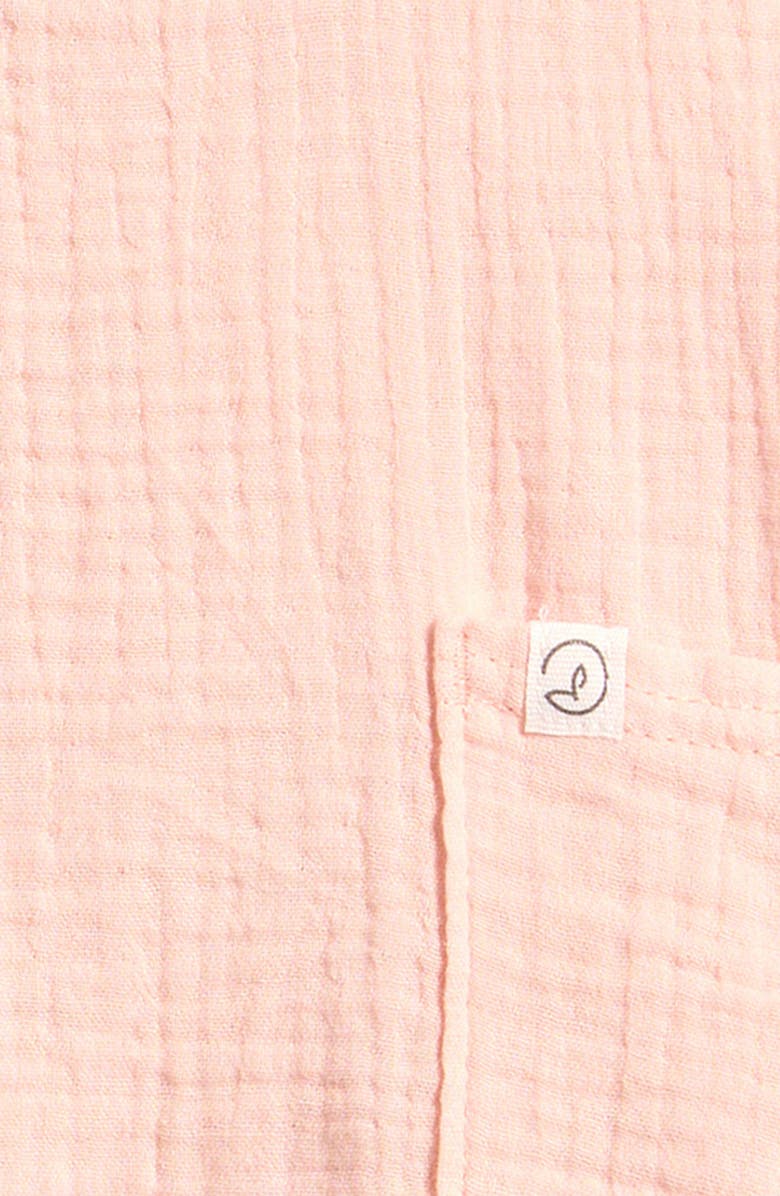 Little Planet Organic Cotton Short Overalls, Alternate, color, Pink