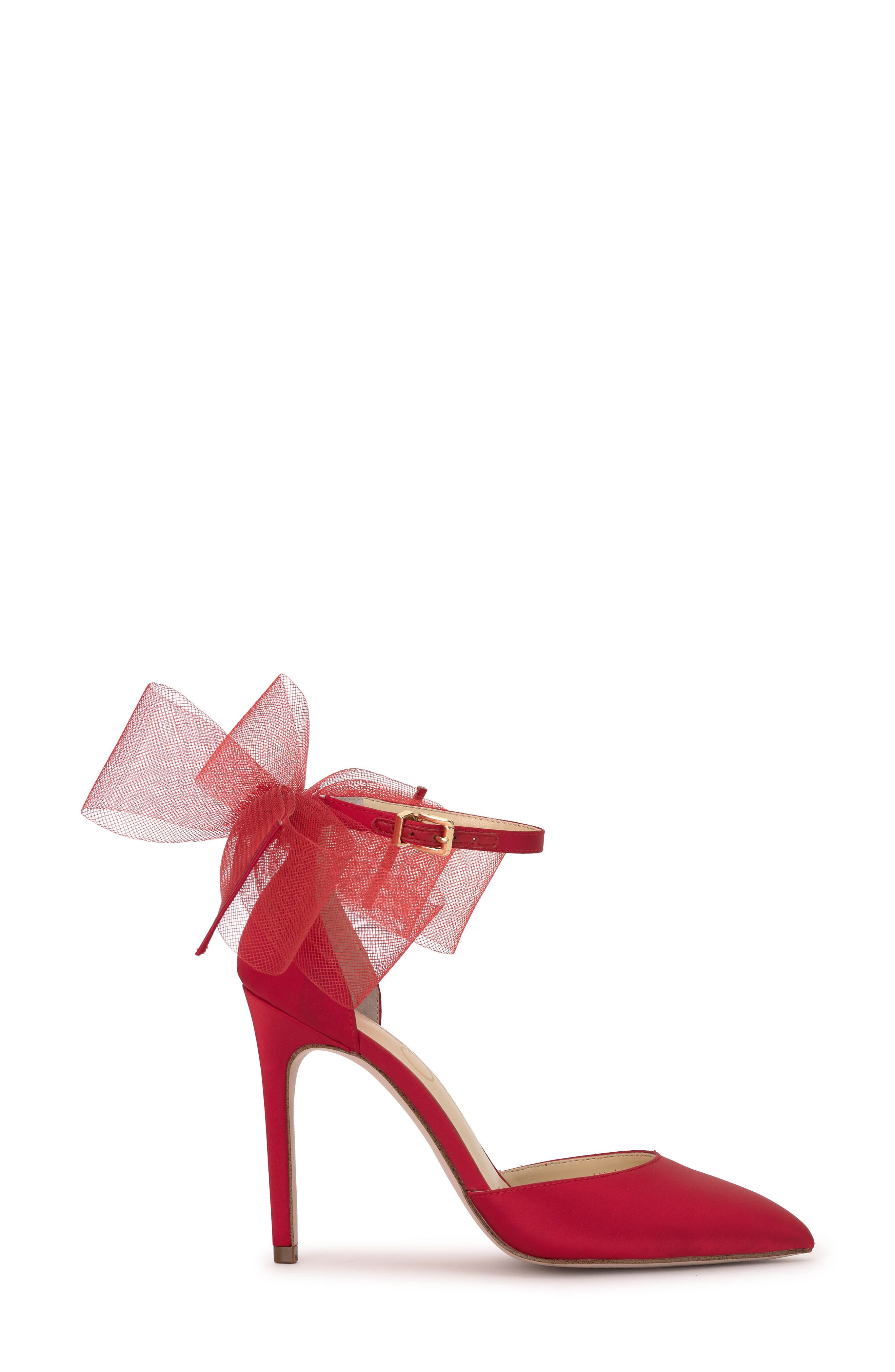 Jessica Simpson Phindies Ankle Strap Pointed Toe Pump, Alternate, color, Red Muse