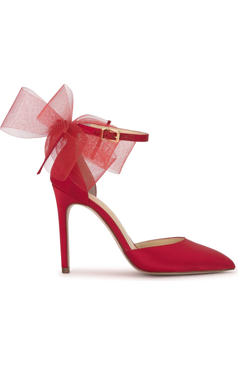 Jessica Simpson Phindies Ankle Strap Pointed Toe Pump, Alternate, color, Red Muse