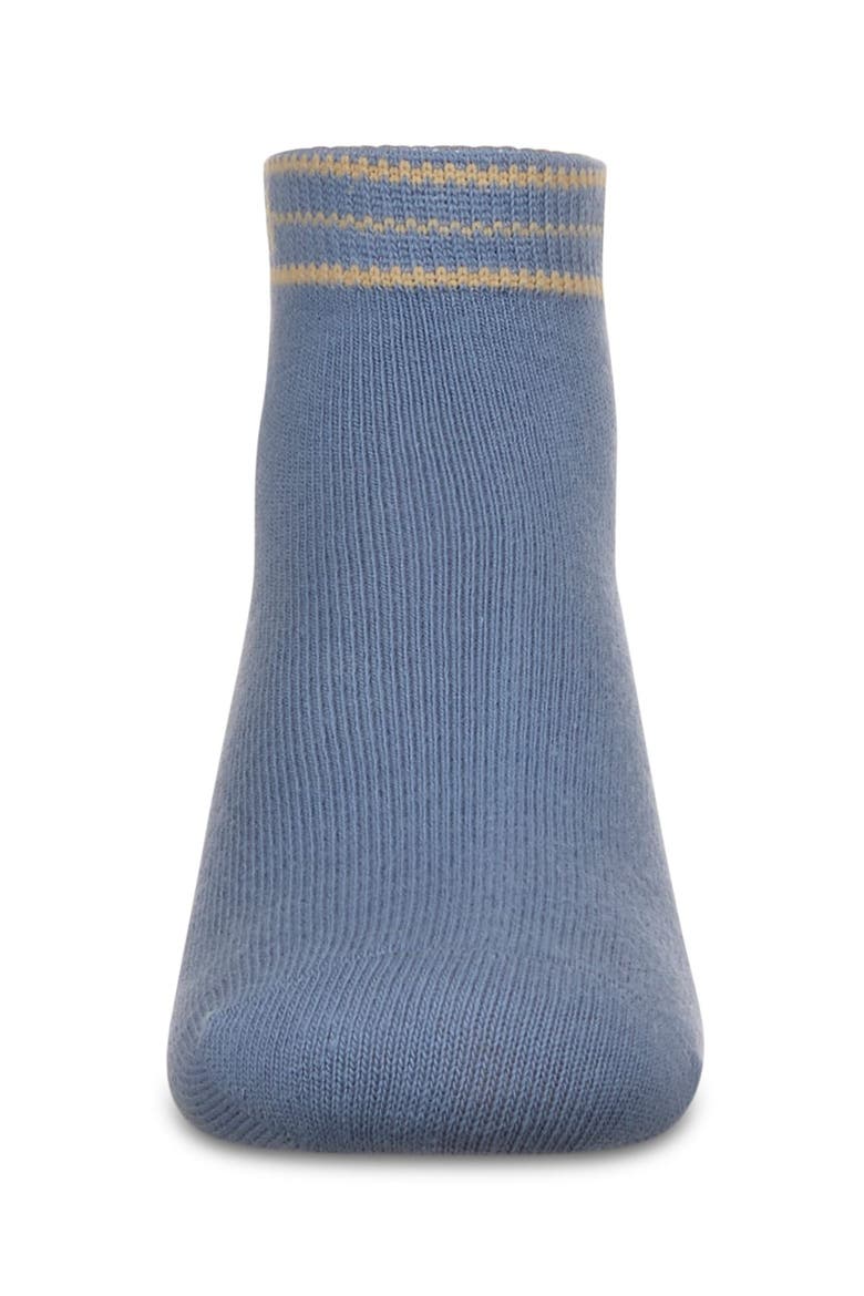 Kid's M Multi Line Anklet Socks, Alternate, color, Denim