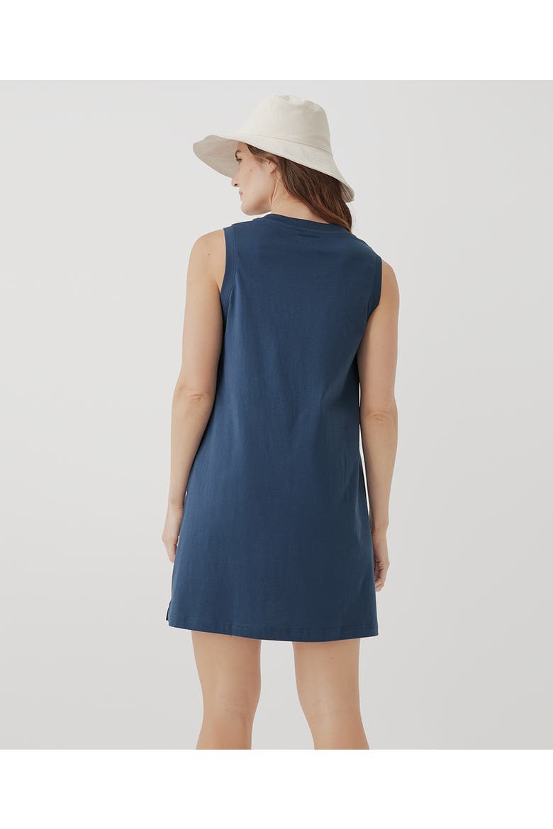 Organic Softspun A-Line Tank Dress, Alternate, color, French Navy