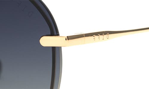 Diff Lenox 62mm Oversize Polarized Gradient Aviator Sunglasses In Multi