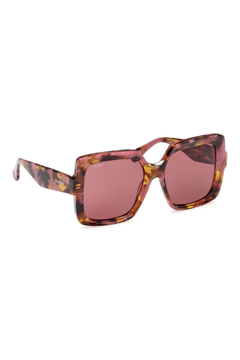 Ernest 56mm Square Sunglasses, Alternate, color, COLOURED HAVANA / BORDEAUX