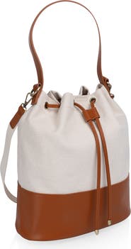 Picnic Time Sirolo Canvas & Leatherette Tote