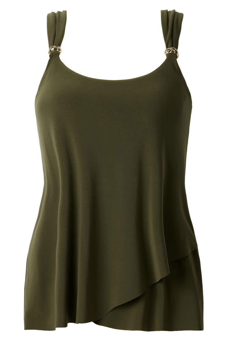 Razzle Dazzle Underwire Tankini Top, Alternate, color, NORI