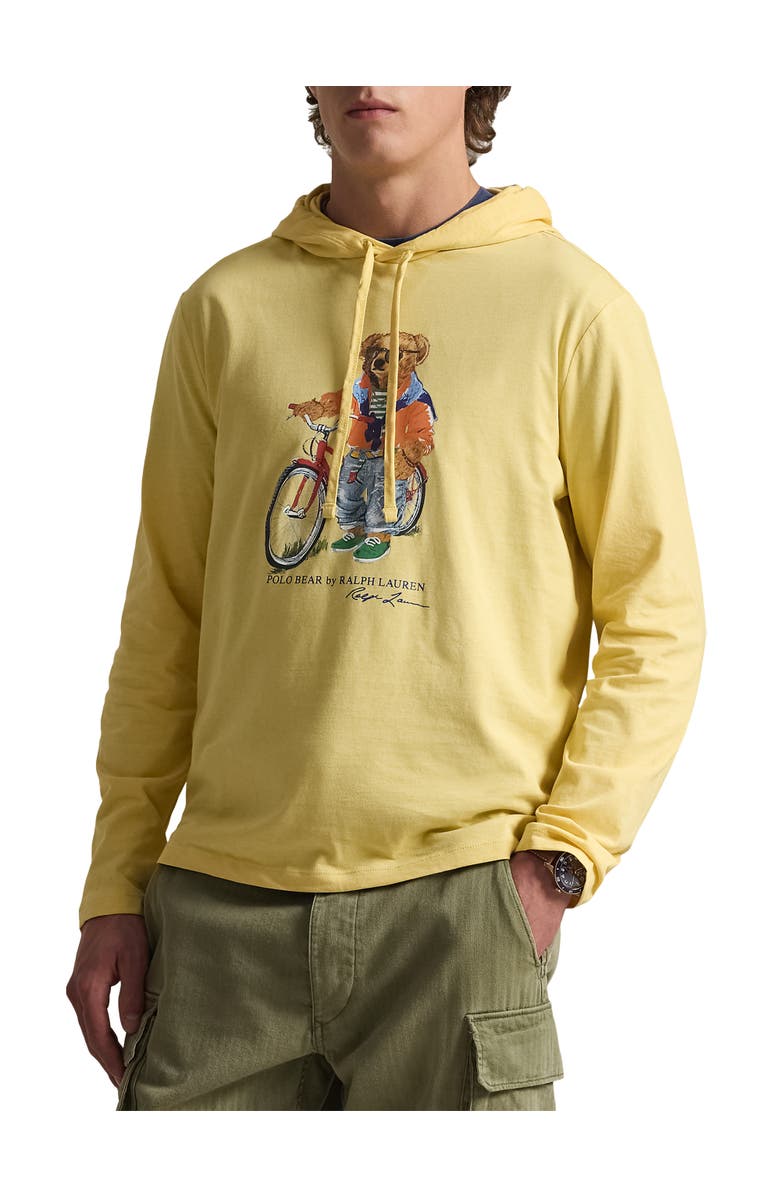 Polo Ralph Lauren Big & Tall Summer Bear Hoodie, Main, color, Corn Yellow
