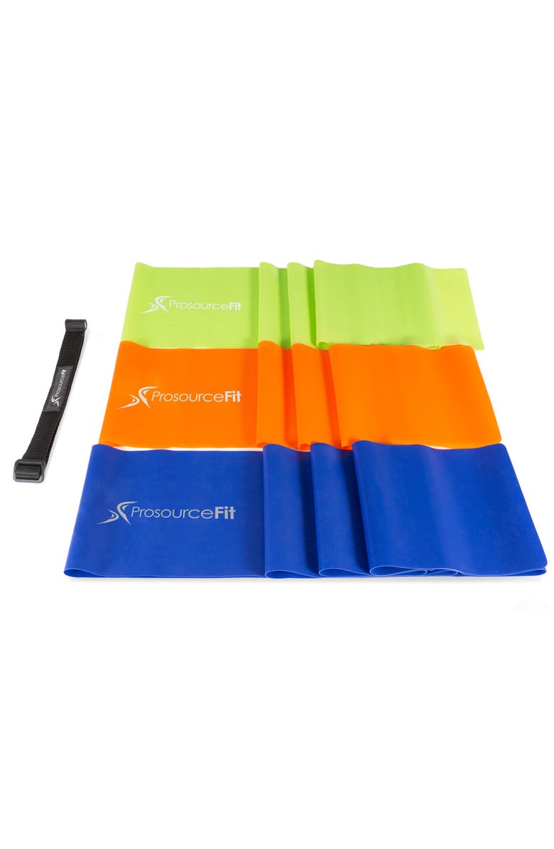 ProsourceFit Therapy Flat Resistance Bands Set, Alternate, color, Assorted
