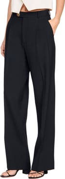 SANDRO Wool suit trousers