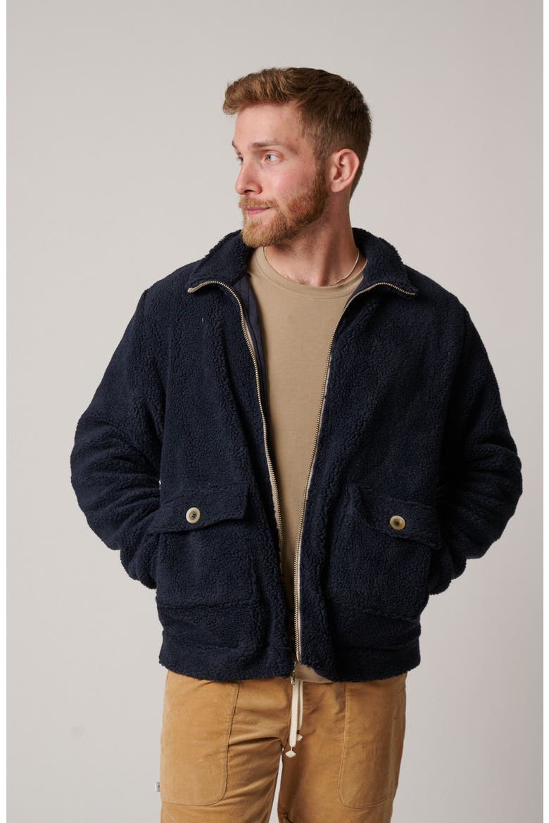 Fleece Jacket, Alternate, color, Marine Blue