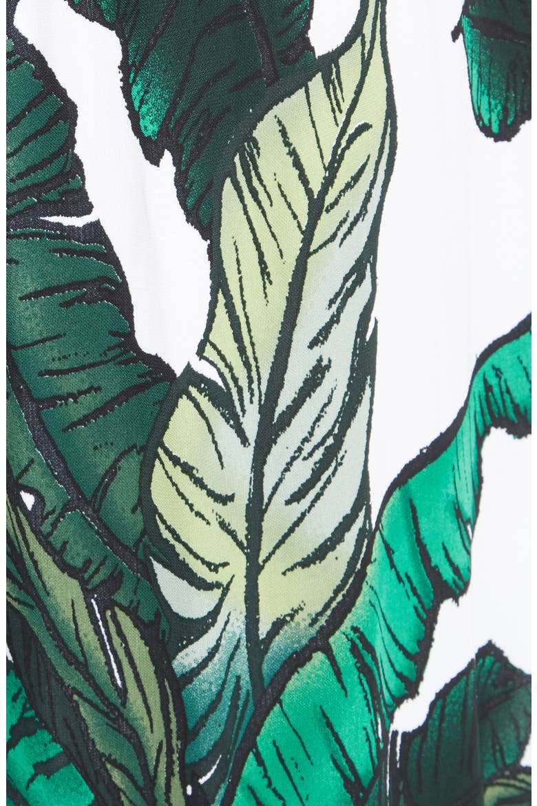 Print Jersey Crisscross Maxi Dress, Alternate, color, GREEN LEAVES