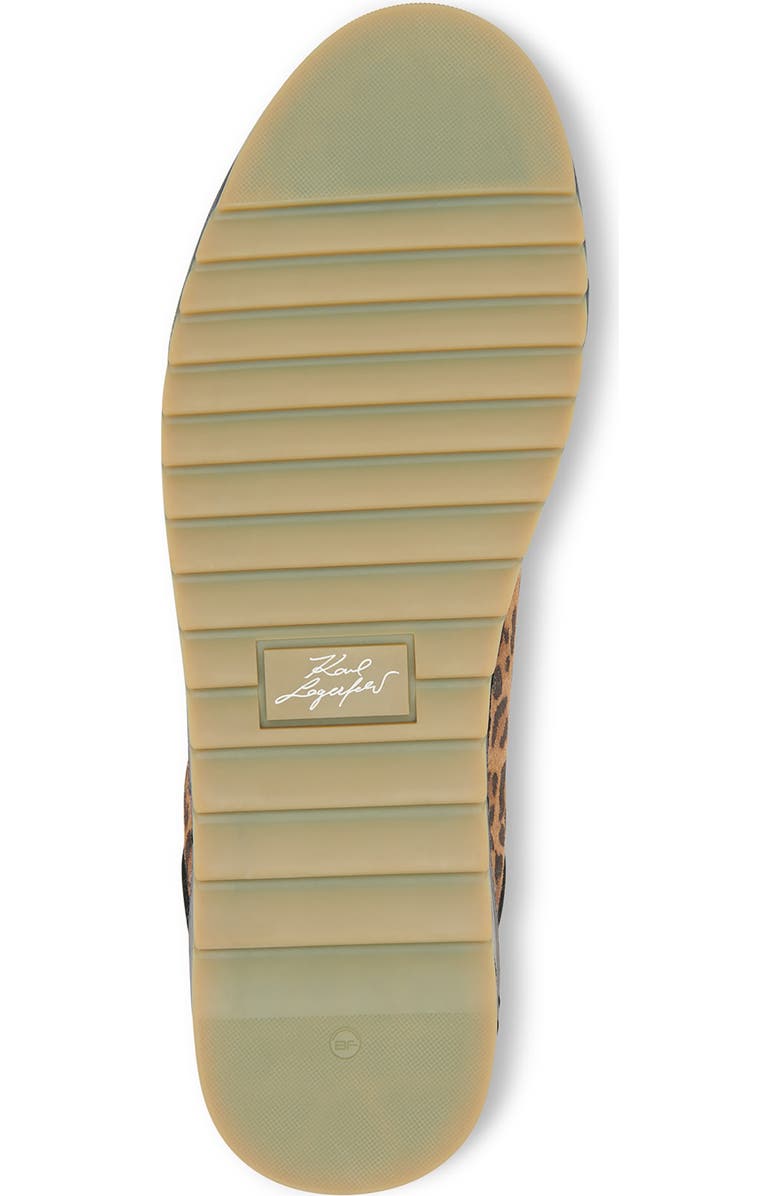 KARL LAGERFELD PARIS Suede Leopard Print Sneaker, Alternate, color,