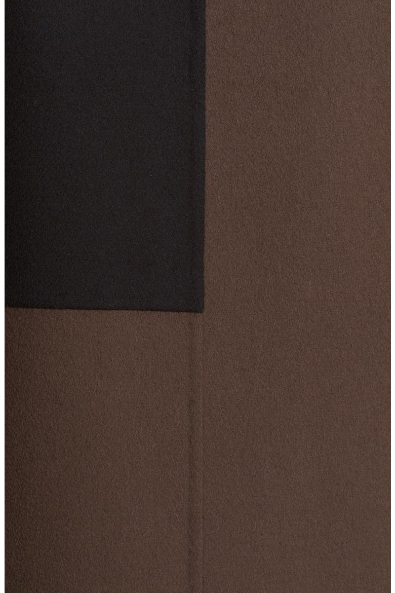 Long Wool Patchwork Vest, Alternate, color, BLACK