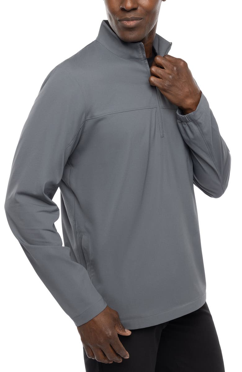 TravisMathew Wanderlust Quarter Zip Pullover, Alternate, color, Quiet Shade