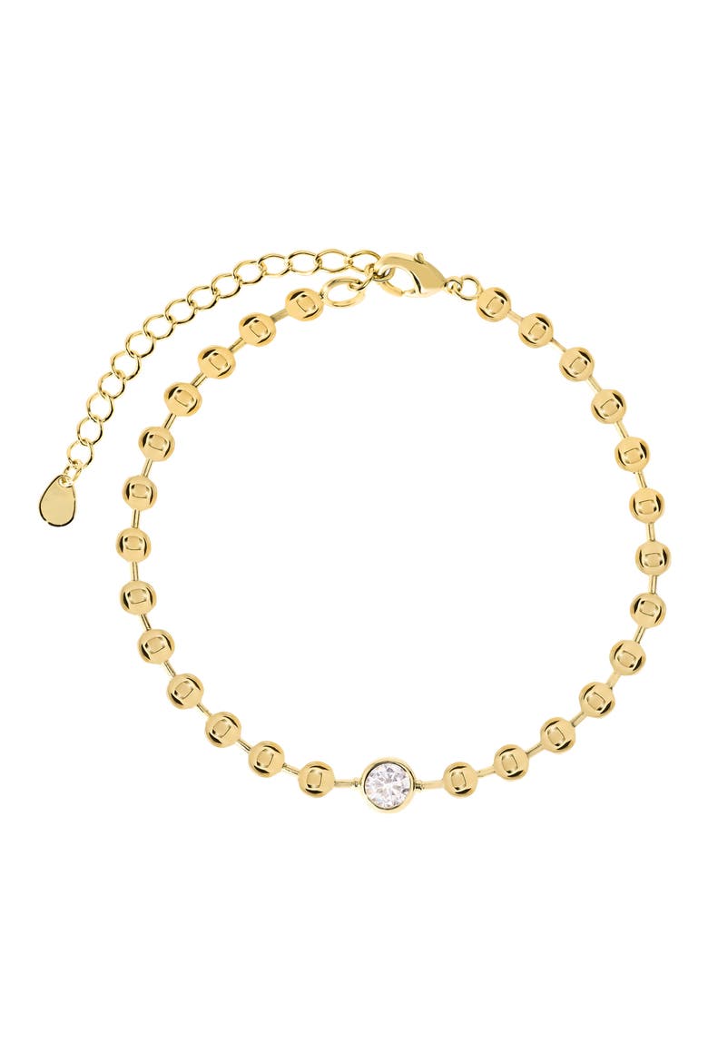 Cubic Zirconia Bezel Beaded Bracelet video
