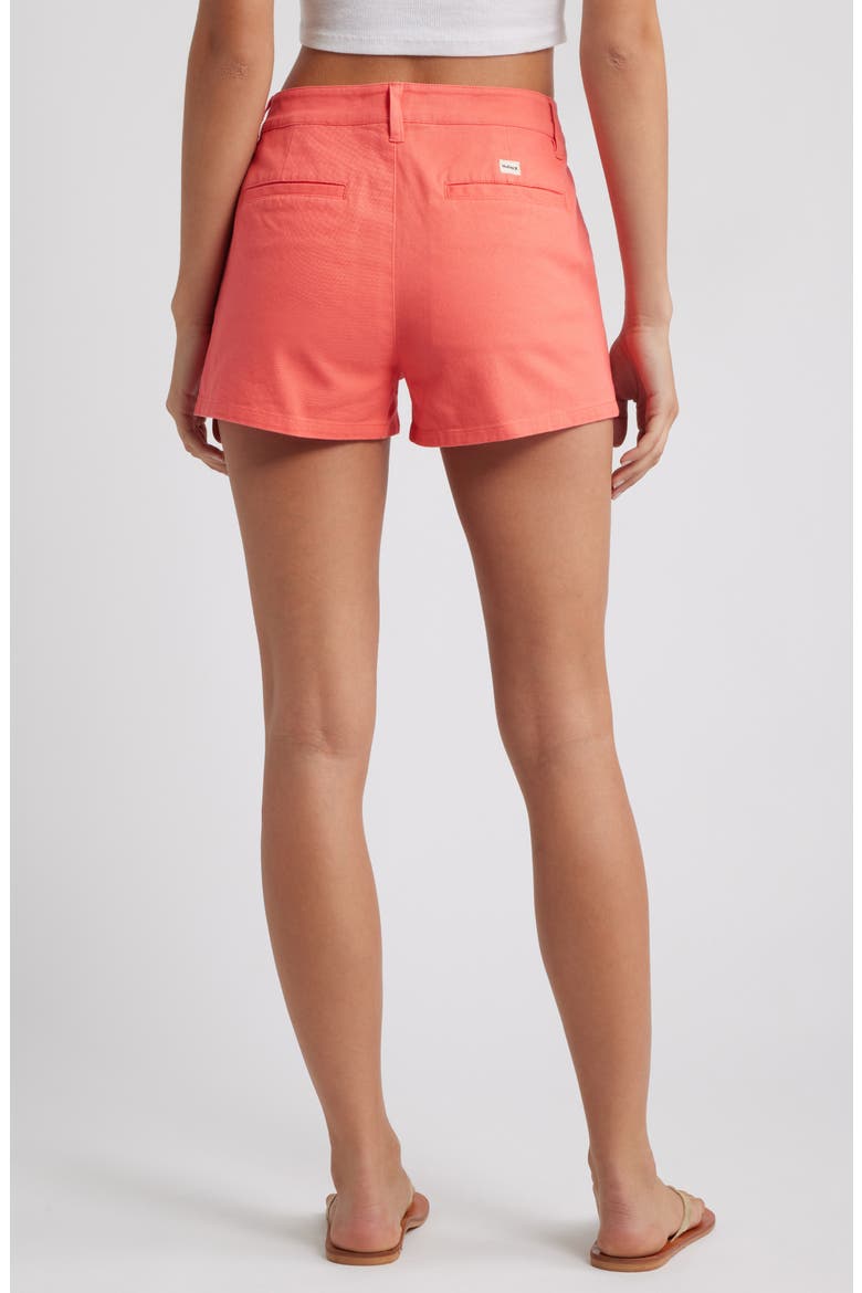 Rider Stretch Cotton Twill Shorts, Alternate, color, CORAL BLOSSOM