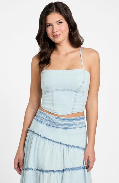 Guess Niki Tie Back Crop Top