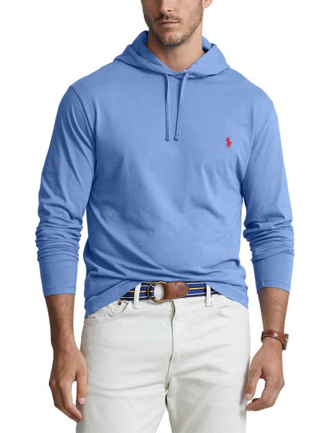 Big & Tall Jersey Hooded Long-Sleeve T-Shirt