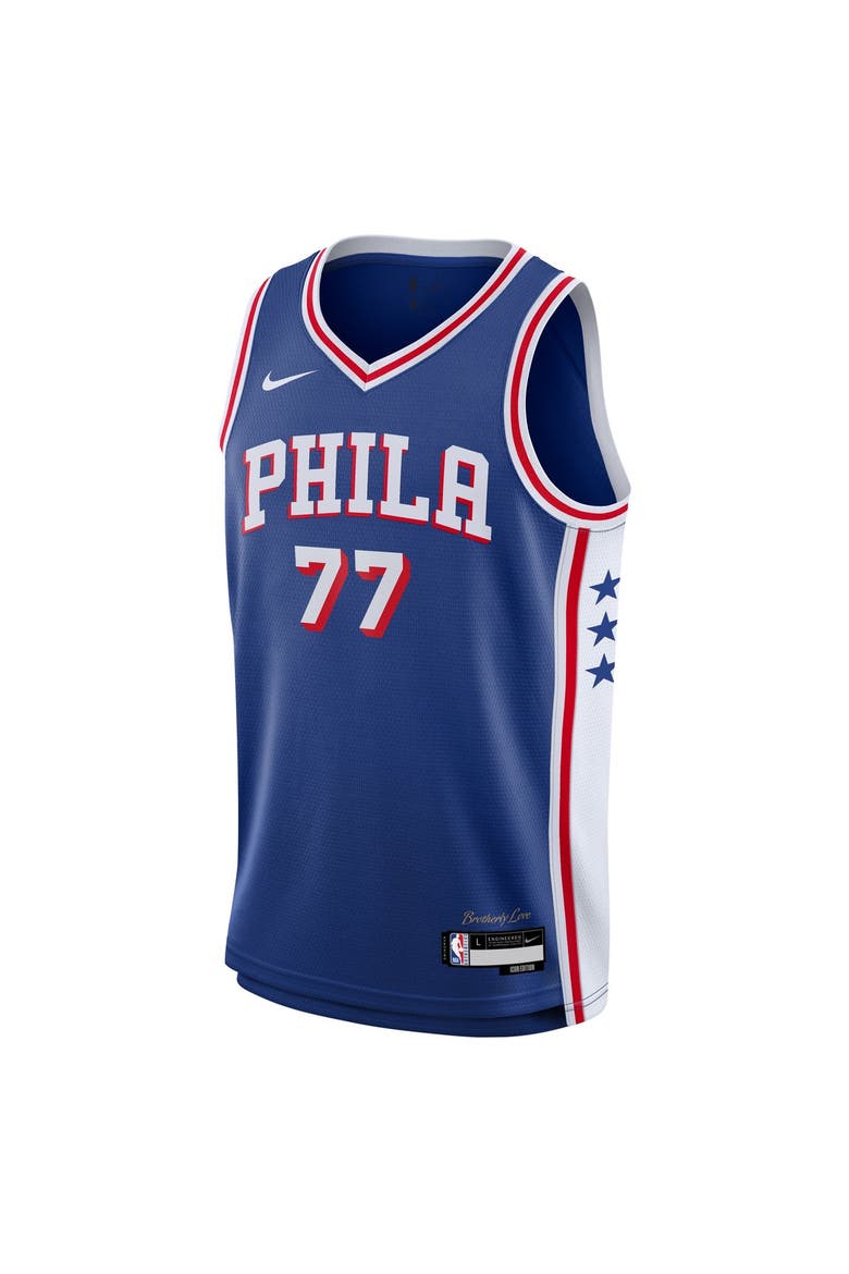 Youth Nike VJ Edgecombe Royal Philadelphia 76ers Swingman Jersey - Icon Edition, Alternate, color, Royal