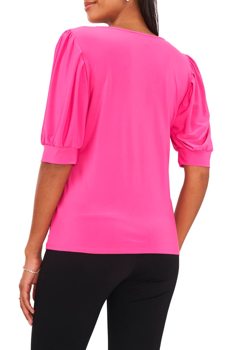 Chaus Balloon Sleeve Jersey Top, Alternate, color, Rose Pink