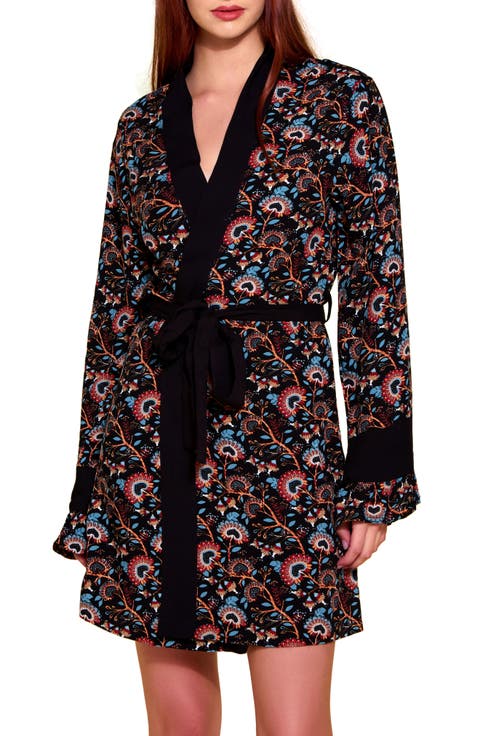 Floral Challis Robe