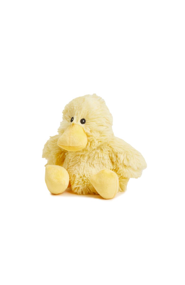 Warmies Duck Junior Plush Toy, Main, color, Medium Yellow