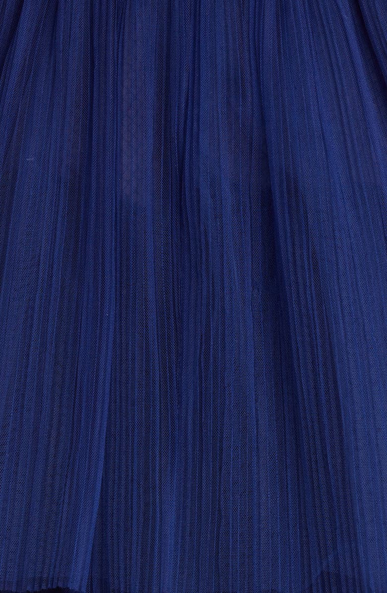 Pamella Roland Strapless Beaded Tulle Midi Dress, Alternate, color,