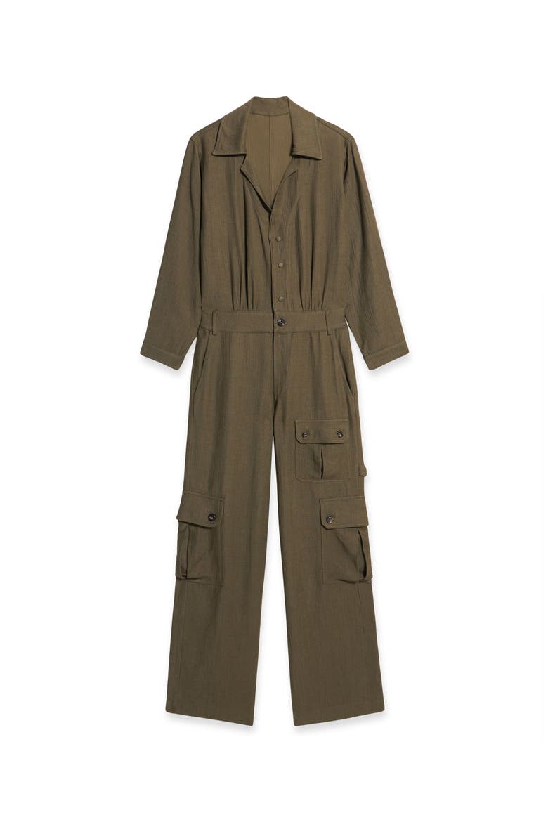 Cargo Jumpsuit, Main, color, Sage Green