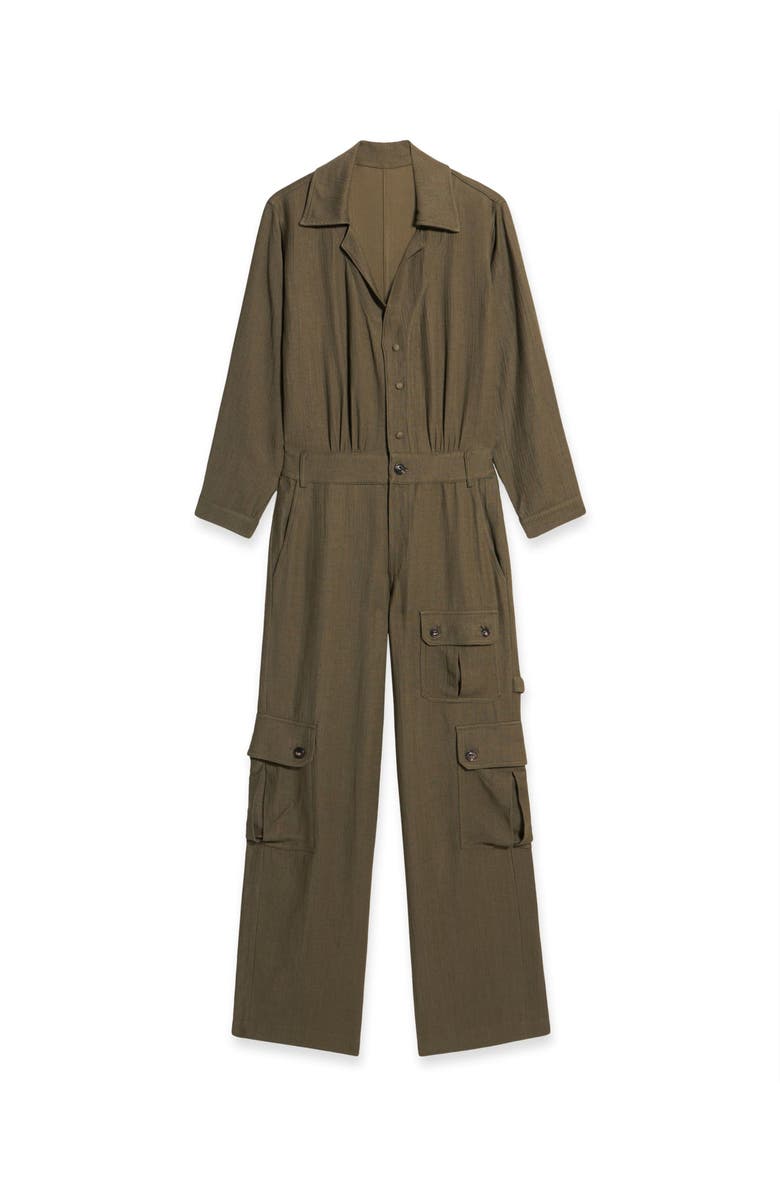 Fortela Cargo Jumpsuit, Main, color, Sage Green