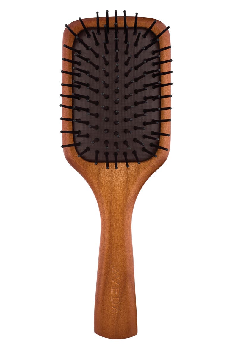 Wooden Mini Paddle Brush, Main, color, NO COLOR