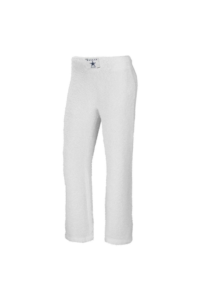 Women's WEAR by Erin Andrews Cream Dallas Cowboys Cozy Scoop Neck Tank Top & Pants Sleep Set, Alternate, color, Cream