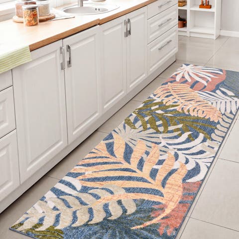 Tropics Palm Leaves Indoor/Outdoor Rug