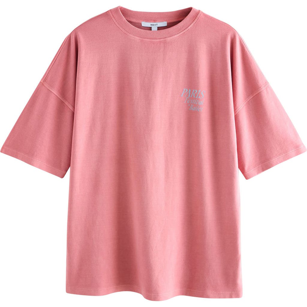Next Paris Ballet Graphic T-shirt In Pink