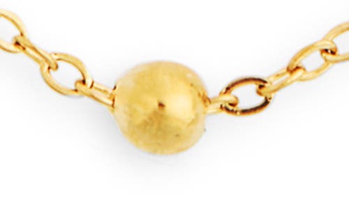 Knotty Delicate Station Chain Necklace In Gold